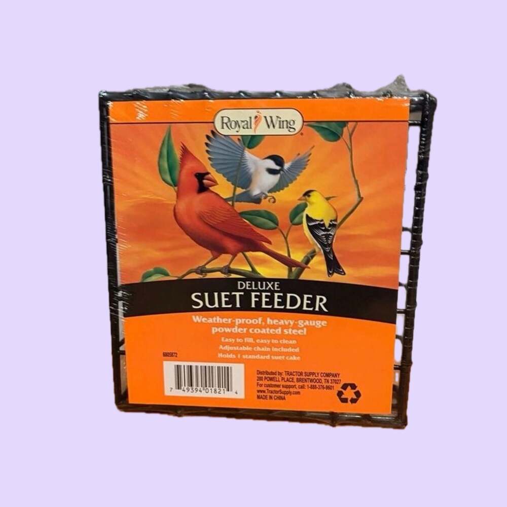 New Royal Wing Deluxe Suet Feeder birds